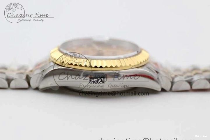 MiroTime 0420 Minimalist Datejust 28mm 279179 SS YG TWF Best Edition Gold Diamonds Markers Dial on SS YG Jubilee Bracelet NH 2141